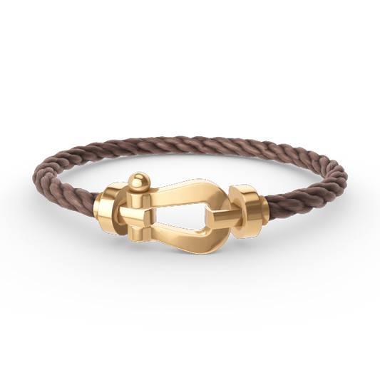 Pomuse FORCE LARGE HORSESHOE NO DIAMOND BRACELET GOLD
