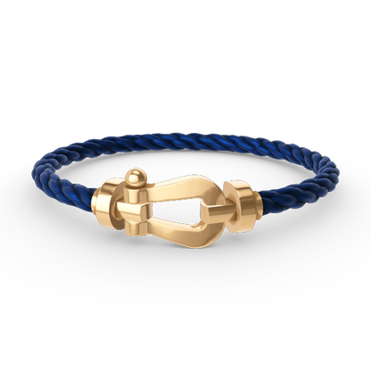 Pomuse FORCE LARGE HORSESHOE NO DIAMOND BRACELET GOLD