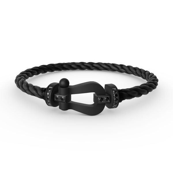 Pomuse FORCE LARGE SERIES HORSESHOE BLACK SAMURAI BRACELET