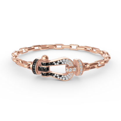 Pomuse FORCE LARGE HORSESHOE CLASP  METAL BRACELET