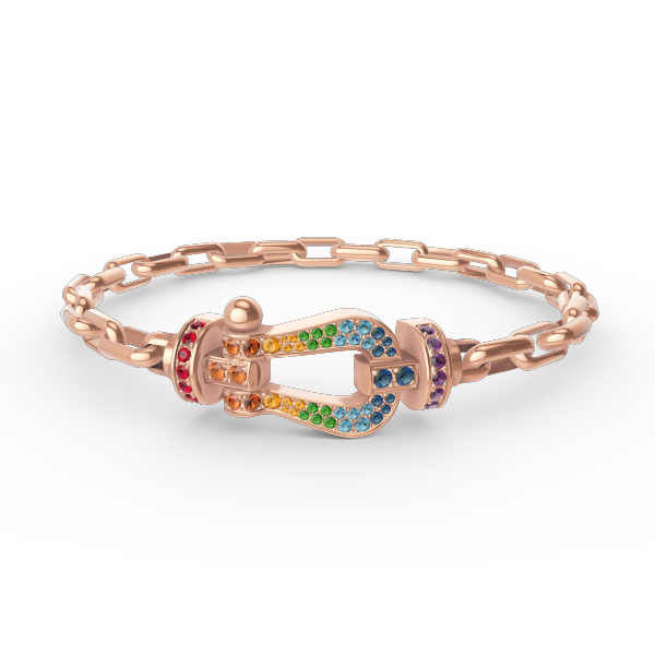 Pomuse FORCE LARGE HORSESHOE CLASP  METAL BRACELET