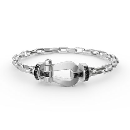 Pomuse FORCE LARGE HORSESHOE CLASP  METAL BRACELET