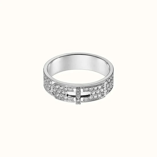 Pomuse KELLY SILVER DIAMOND RING