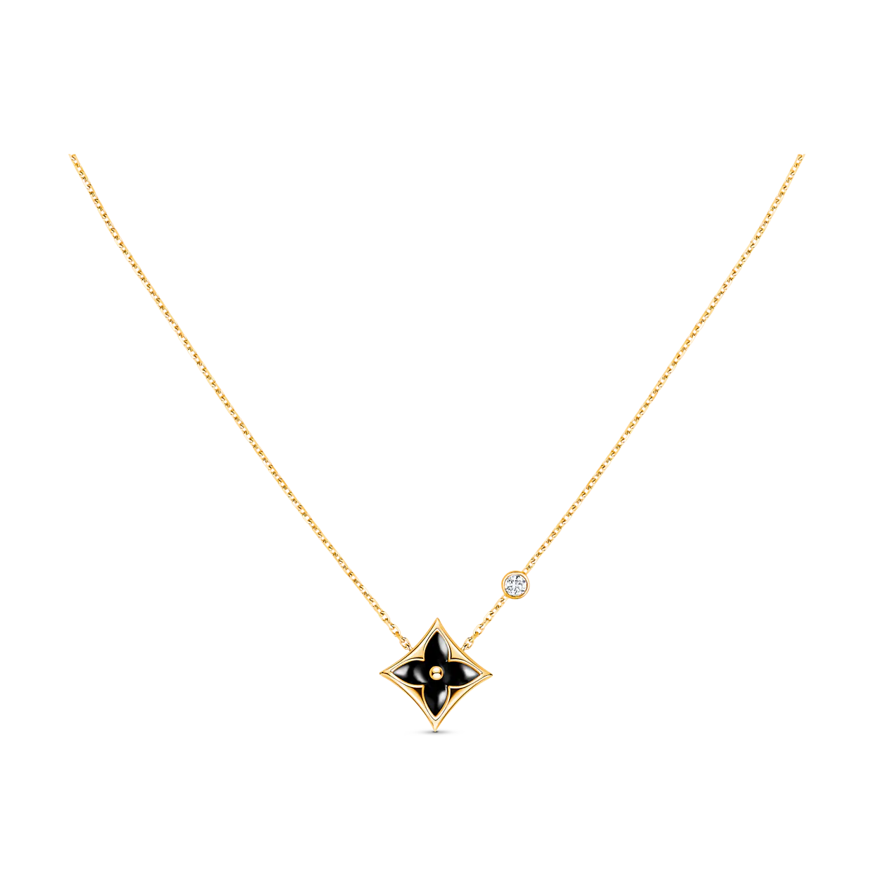 Pomuse STAR BLACK MOP NECKLACE