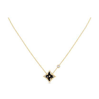 Pomuse STAR BLACK MOP NECKLACE