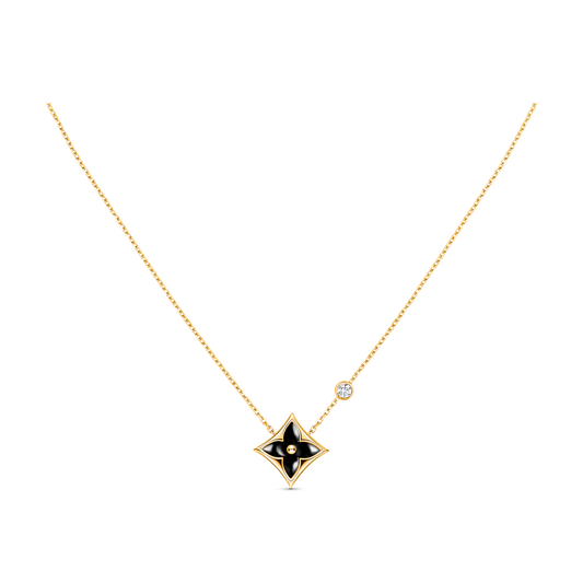 Pomuse STAR BLACK MOP NECKLACE