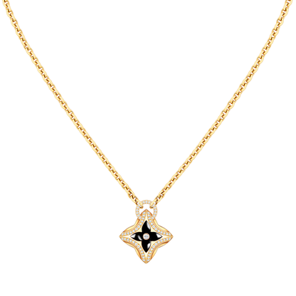 Pomuse STAR PEDANT PINK GOLD DIAMOND NECKLACE