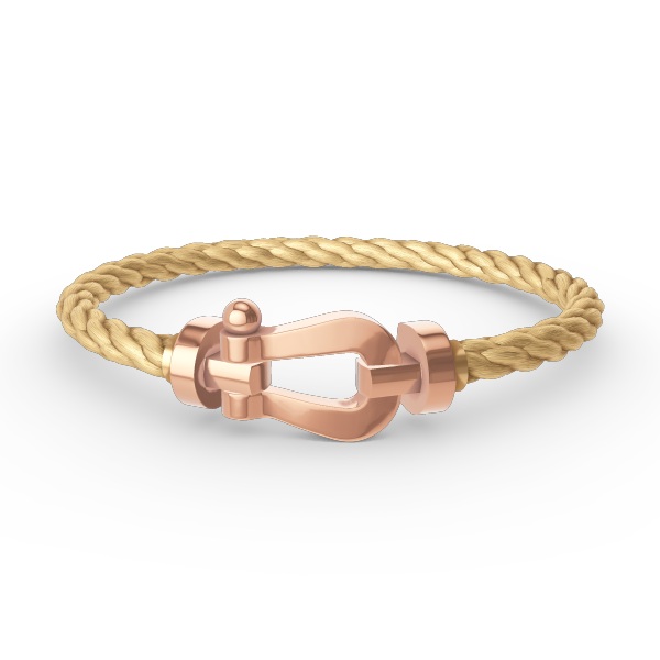 Pomuse FORCE LARGE HORSESHOE NO DIAMOND BRACELET ROSE GOLD