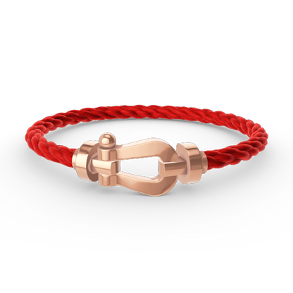 Pomuse FORCE LARGE HORSESHOE NO DIAMOND BRACELET ROSE GOLD