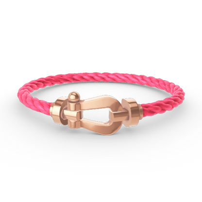 Pomuse FORCE LARGE HORSESHOE NO DIAMOND BRACELET ROSE GOLD
