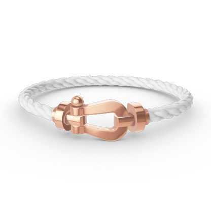 Pomuse FORCE LARGE HORSESHOE NO DIAMOND BRACELET ROSE GOLD