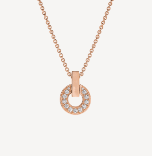 Pomuse GARI NECKLACE PINK GOLD DIAMOND