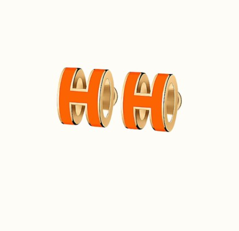 Pomuse MINI POP H EARRINGS ORANGE