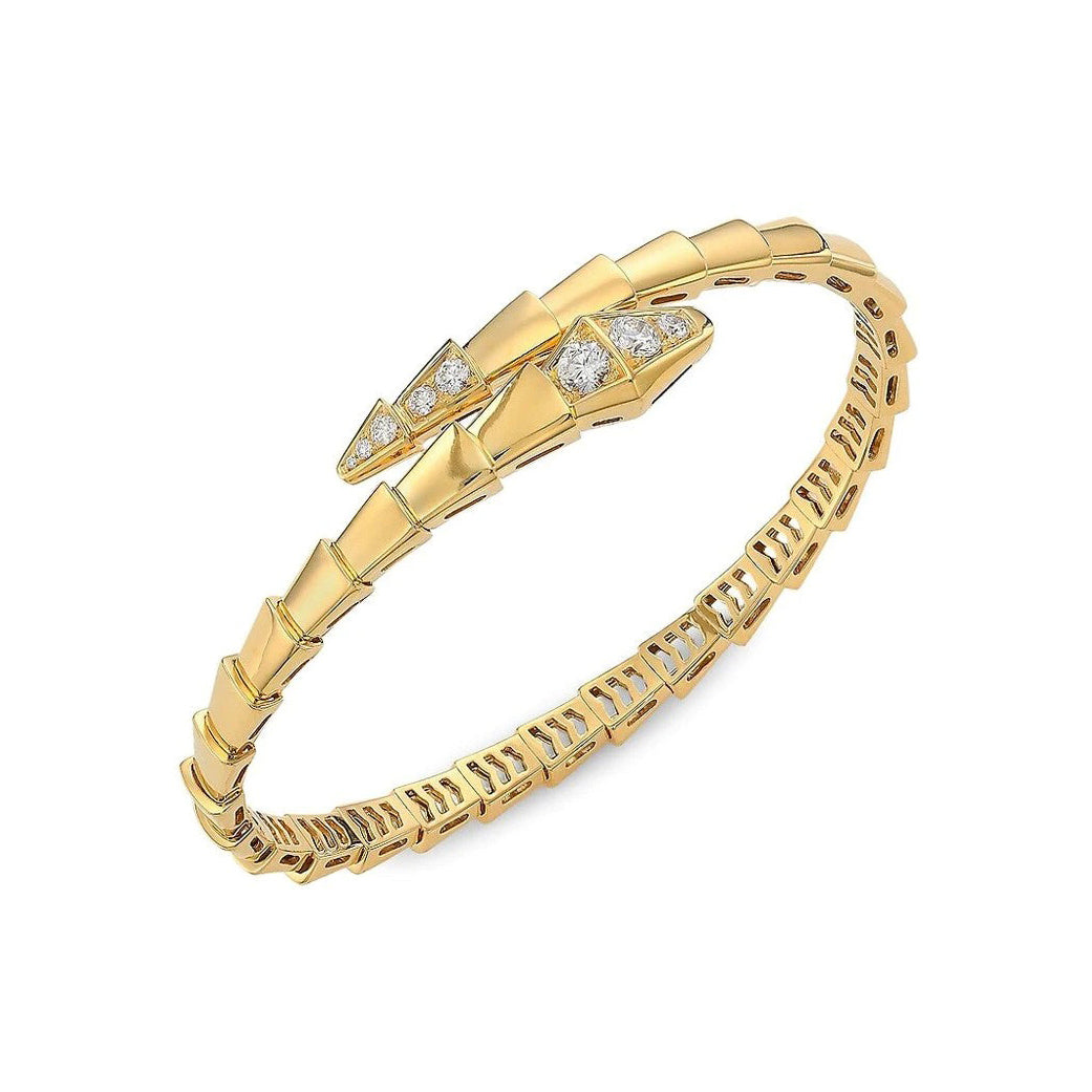 Pomuse SERPENTI BRACELET DIAMONDS PINK GOLD