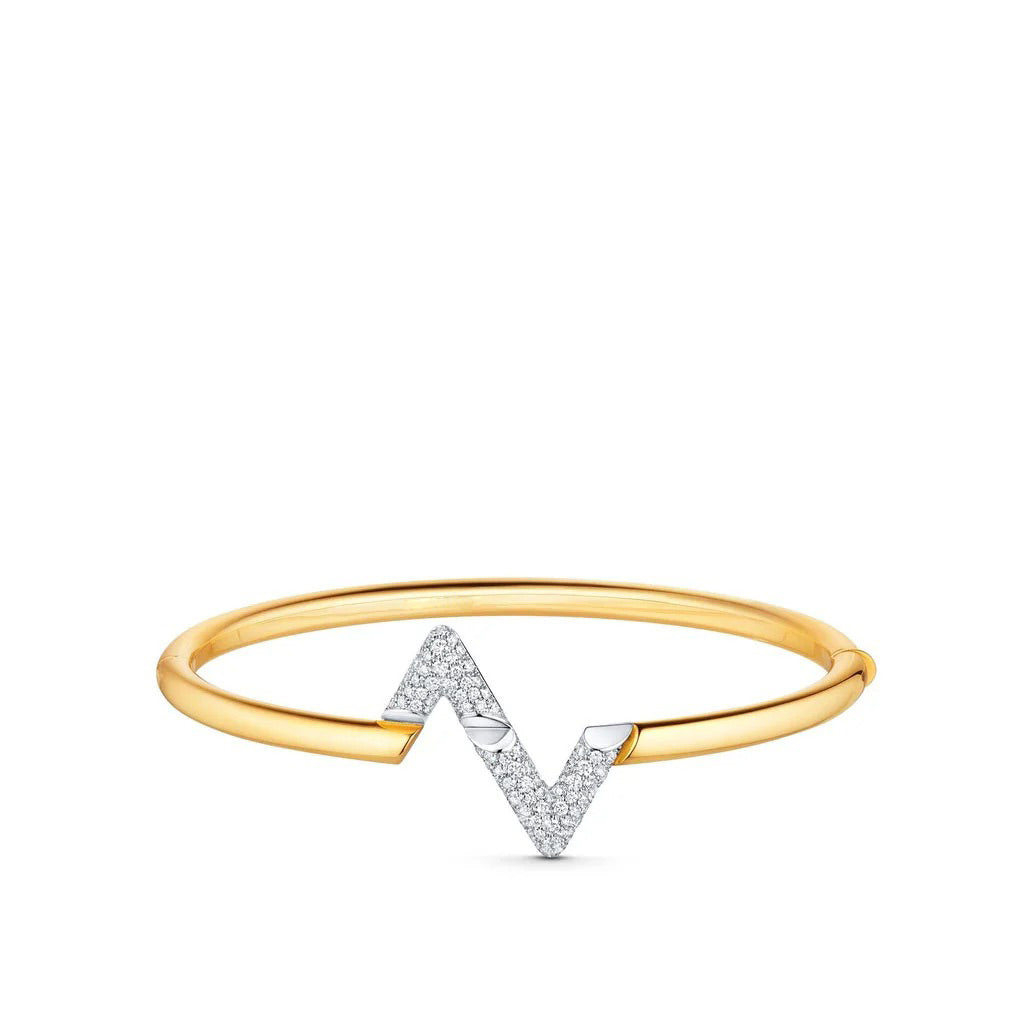 Pomuse VOLTE UPSITE DOWN GOLD DIAMOND BRACELET