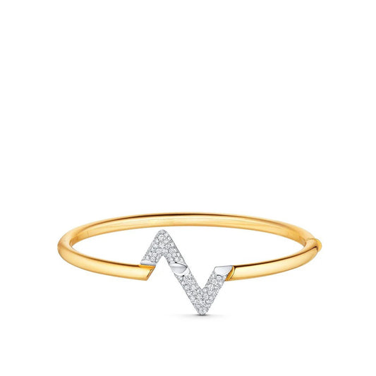Pomuse VOLTE UPSITE DOWN GOLD DIAMOND BRACELET