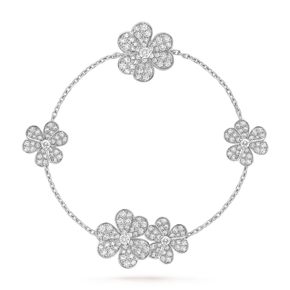 Pomuse FRIVOLE SILVER 5 FLOWERS BRACELET