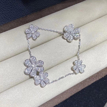 Pomuse FRIVOLE SILVER 5 FLOWERS BRACELET