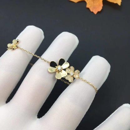 Pomuse FRIVOLE GOLD 5 FLOWERS BRACELET