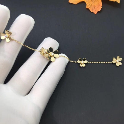 Pomuse FRIVOLE GOLD 5 FLOWERS BRACELET