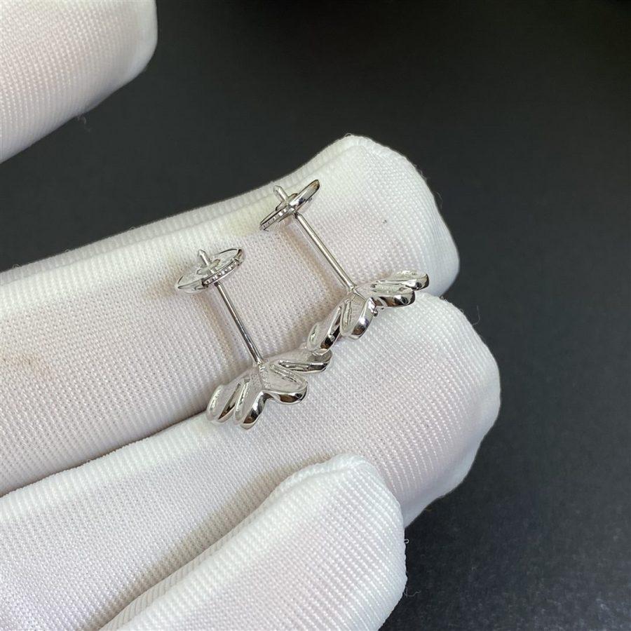 Pomuse FRIVOLE MINI SILVER FLOWER EARRINGS