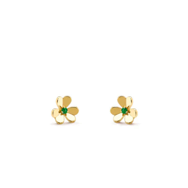 Pomuse FRIVOLE  FLOWER MALACHITE EARRINGS
