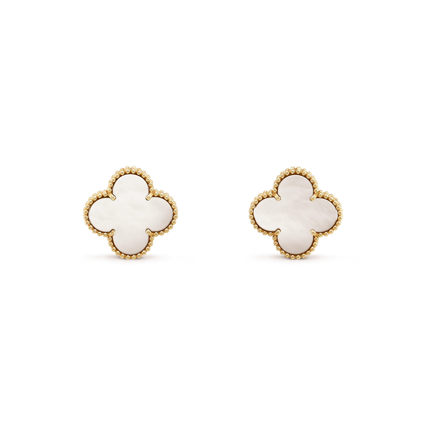 Pomuse – Kleeblatt-Mini-Ohrringe in Gold