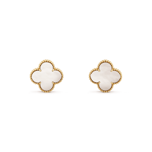 Pomuse CLOVER MINI GOLD EARRINGS