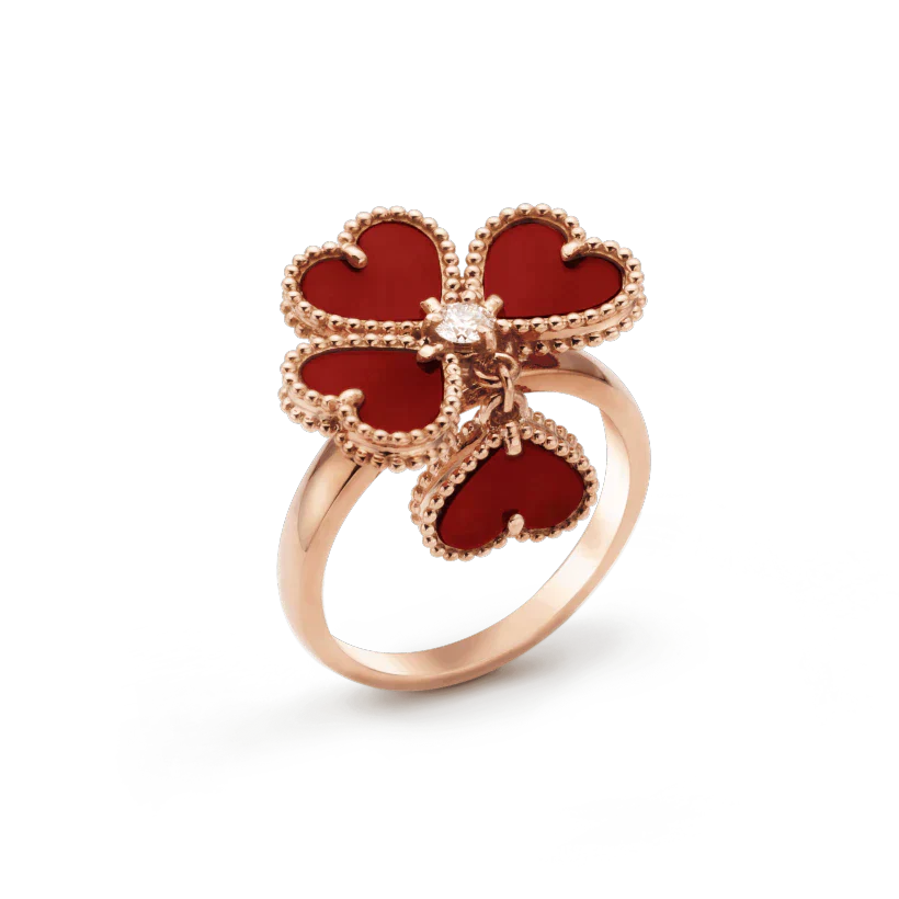 Pomuse SWEET CLOVER CARNELIAN RING