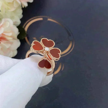 Pomuse SWEET CLOVER CARNELIAN RING