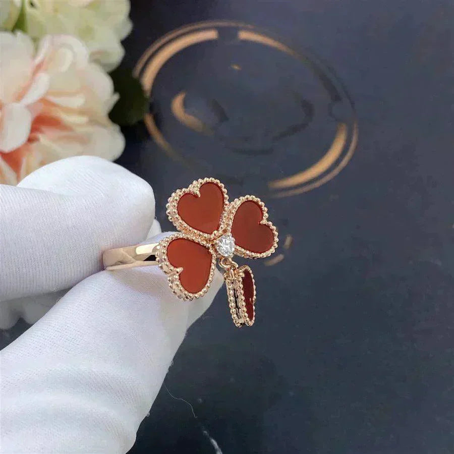 Pomuse SWEET CLOVER CARNELIAN RING