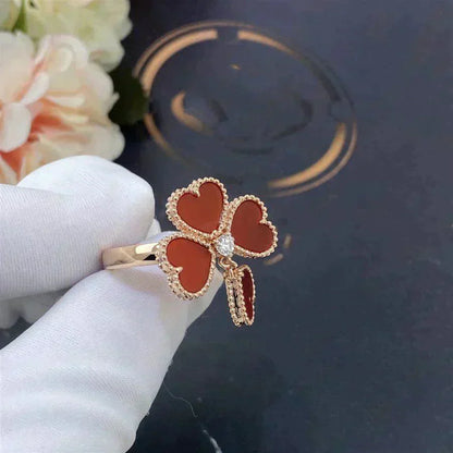 Pomuse SWEET CLOVER CARNELIAN RING