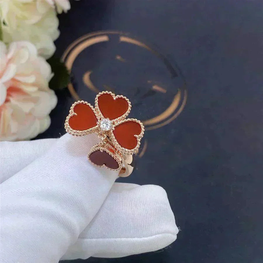 Pomuse SWEET CLOVER CARNELIAN RING