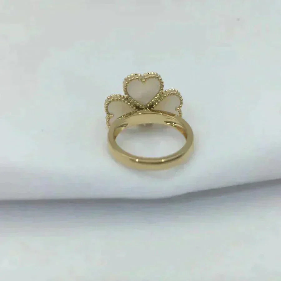 Pomuse SWEET CLOVER WHITE MOP RING