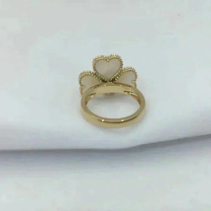 Pomuse SWEET CLOVER WHITE MOP RING