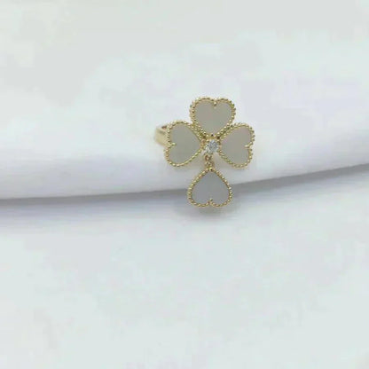 Pomuse SWEET CLOVER WHITE MOP RING