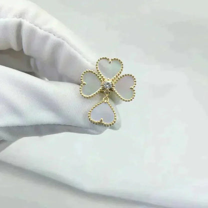 Pomuse SWEET CLOVER WHITE MOP RING