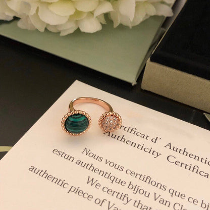 Pomuse PERLEE COULEURS DIAMOND ROSE GOLD BETWEEN THE FINGER RING