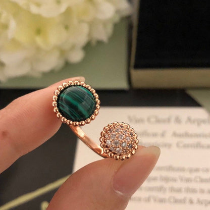 Pomuse PERLEE COULEURS DIAMOND ROSE GOLD BETWEEN THE FINGER RING