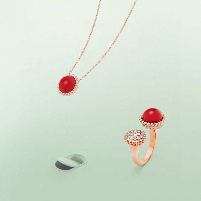 Pomuse PERLEE COULEURS DIAMOND ROSE GOLD BETWEEN THE FINGER RING