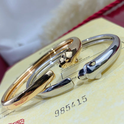 Pomuse PANTHERE SILBER OFFENES ARMBAND