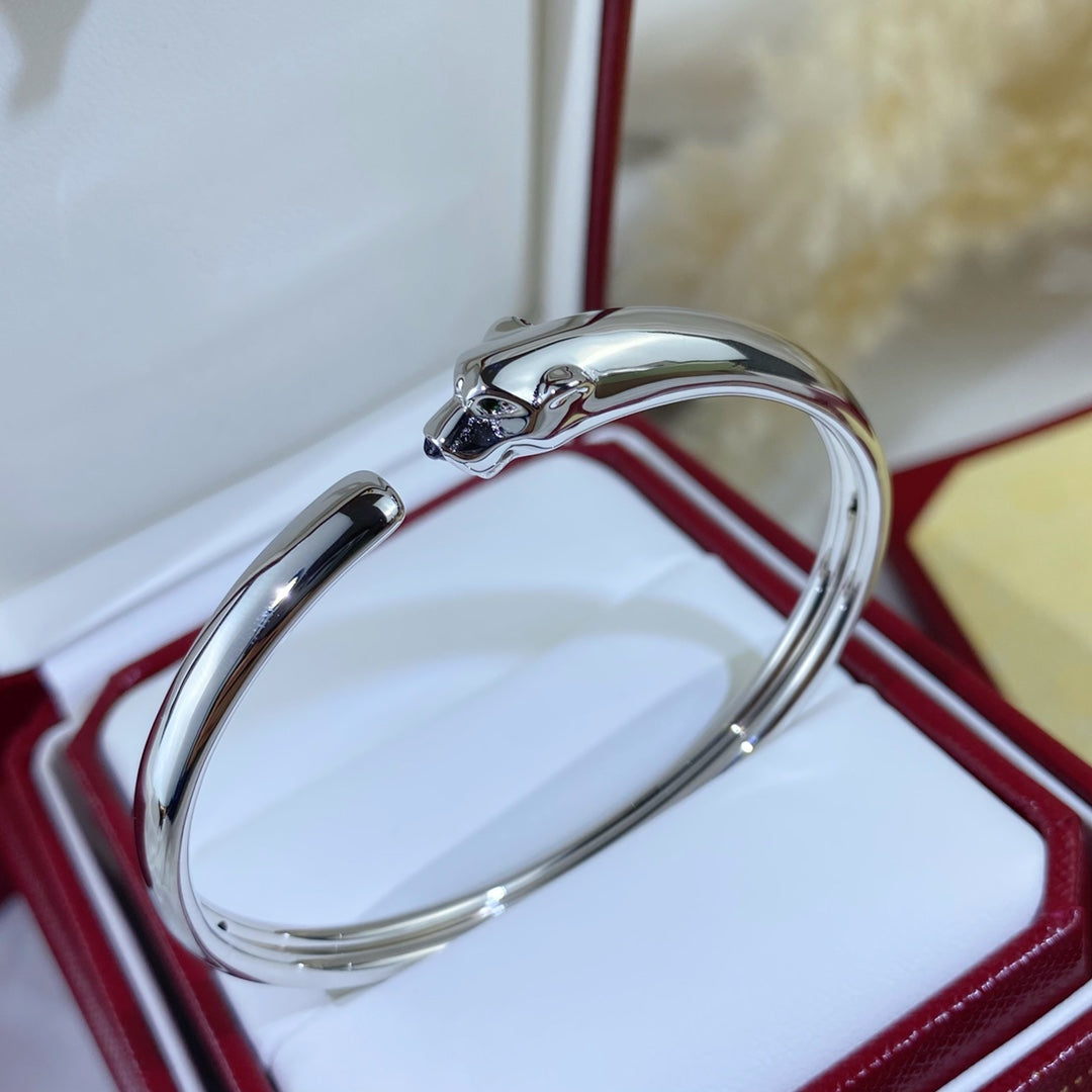 Pomuse PANTHERE SILBER OFFENES ARMBAND