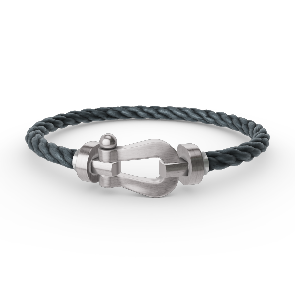 Pomuse FORCE LARGE HORSESHOE NO DIAMOND BRACELET SILVER