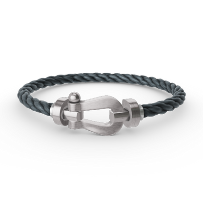 Pomuse FORCE LARGE HORSESHOE NO DIAMOND BRACELET SILVER