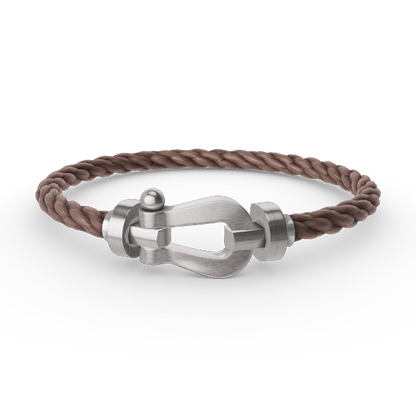 Pomuse FORCE LARGE HORSESHOE NO DIAMOND BRACELET SILVER