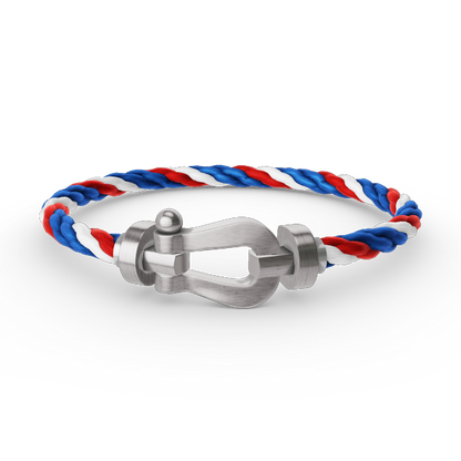 Pomuse FORCE LARGE HORSESHOE NO DIAMOND BRACELET SILVER