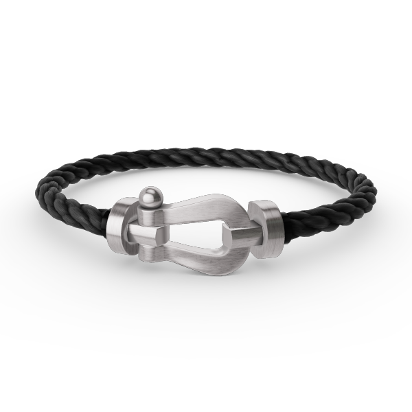 Pomuse FORCE LARGE HORSESHOE NO DIAMOND BRACELET SILVER