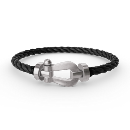 Pomuse FORCE LARGE HORSESHOE NO DIAMOND BRACELET SILVER
