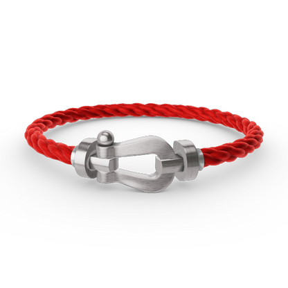 Pomuse FORCE LARGE HORSESHOE NO DIAMOND BRACELET SILVER
