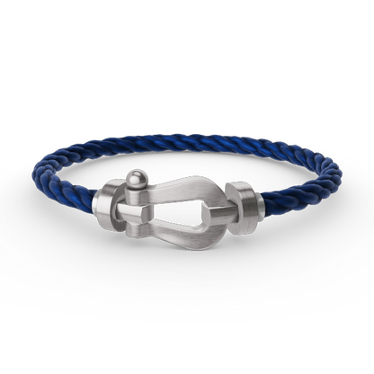 Pomuse FORCE LARGE HORSESHOE NO DIAMOND BRACELET SILVER